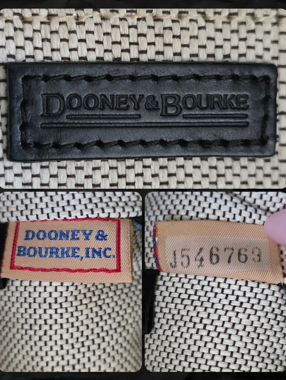Dooney & Bourke Hobo Shoulder Bag Black Pebbled Leather Purse Y2K